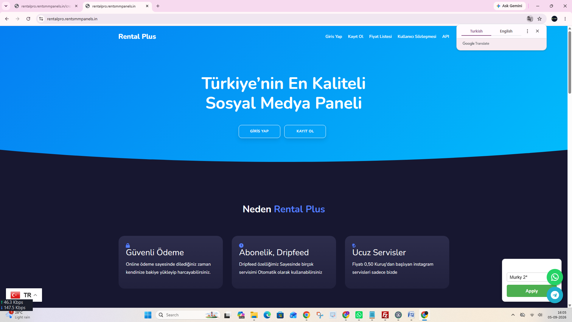 Murky 2 theme preview